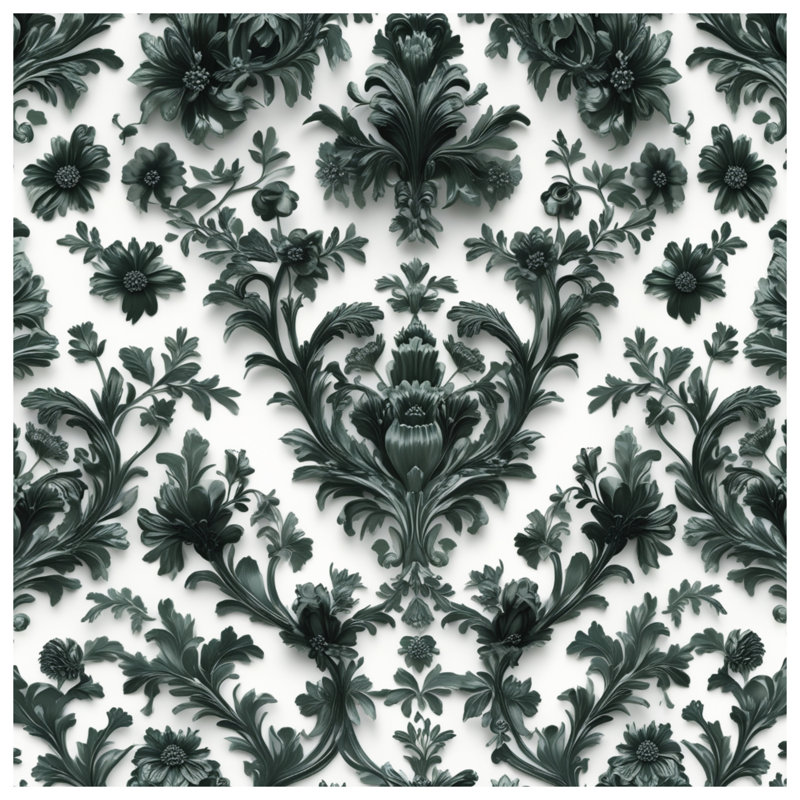 Couvertures complexes à motif floral, L 50 po x H 60 po