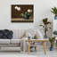 Orchidée blanche en pot sur rebord, estampe numérique, design par Yumiko Ichikawa-870275641-870275636