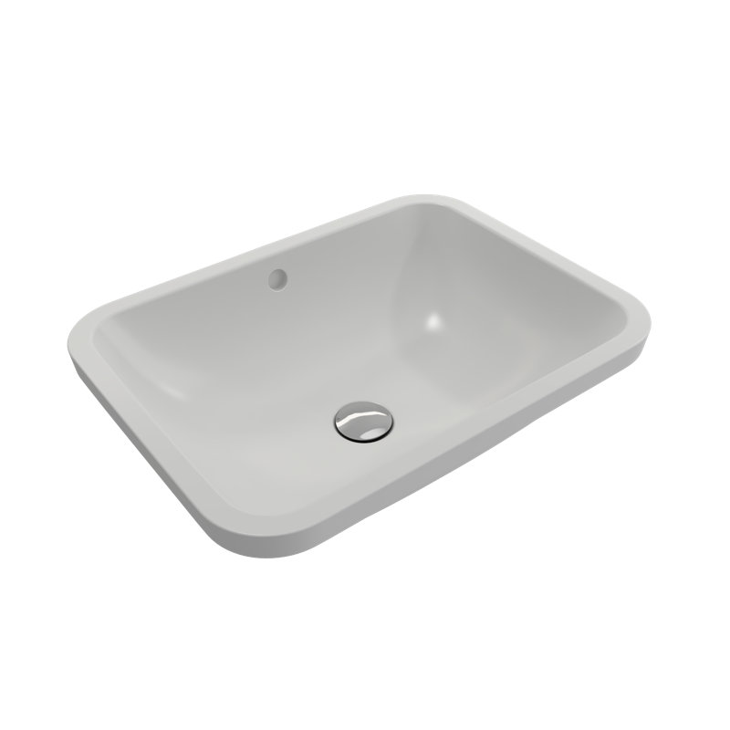 Scala 21.65'' L Bathroom Sink, Matte White