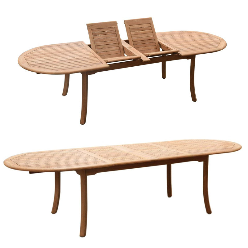 Osborne Outdoor 13 - Piece Teak Dining Set, 10, 30.5" H x 82" L x 40" W