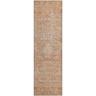 Premium Machine Washable Jamestown AMF1083 Damask Rug