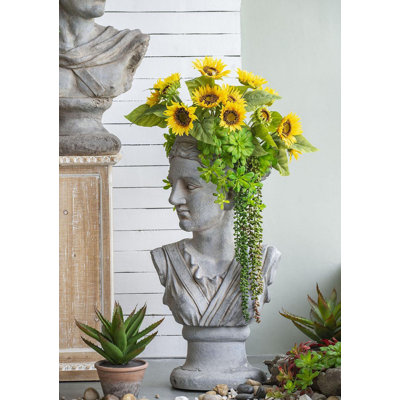 Ensemble de 3, lot de tournesols 14 x 14 x 15 po