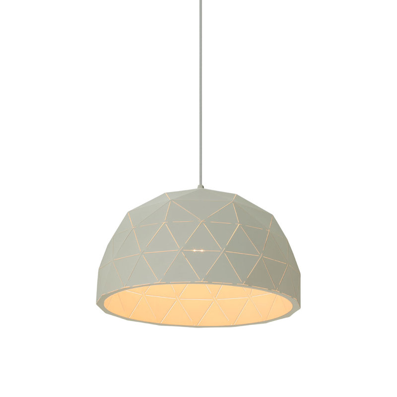 Cosima 1 - Light Single Pendant, Sandy White/White, Sandy White