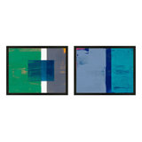 Bold In Blue Set Of 2 Print by Andrea Stokes