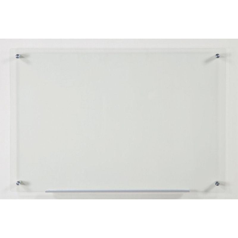 Audio-Visual Direct Non-Magnetic Clear Glass Dry-Erase Board, 24" x 36"