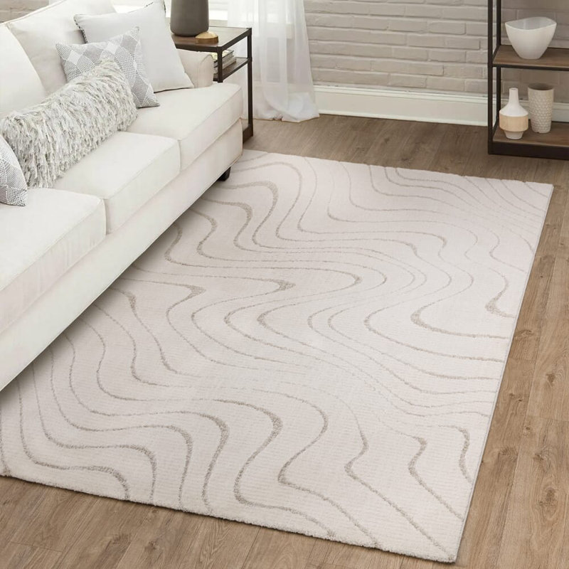 Deral Geometric Area Rug, Rectangle 200 x 275 cm