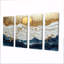 Blue Waves Heights Golden Coastal II - Ensemble de décoration murale bord de mer-912468535