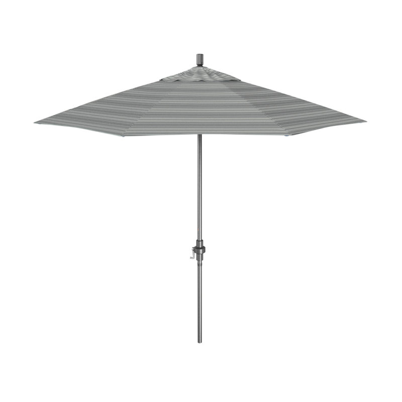 Parasol de marché 9 pi Santana Praneeth, Gris, Acier Welfleet Outdura®