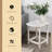 Versa Square Outdoor Side Table , 19'' in. W 14.5'' in. D