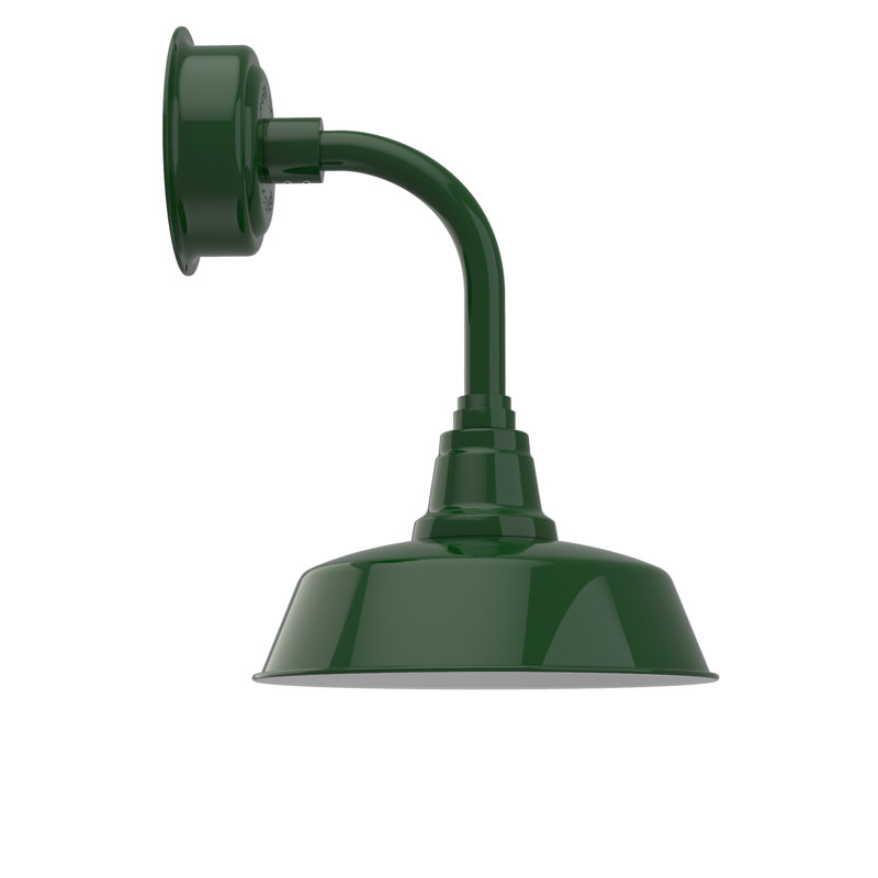 Paulina LED Barn Light, 22.25" H x 12" W x 17.38" D, Vintage Green