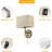 Plug-In Wall Sconce With Dimmer Switch & Dual USB Port, Rectangular Linen Fabric Shade, Adjustable Bedside Lamp For Bedroom, Living Room, Hotel, E26 Base-935851799