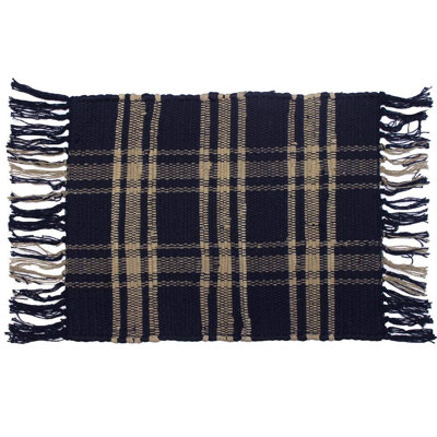 Black & Tan Chindi Placemat