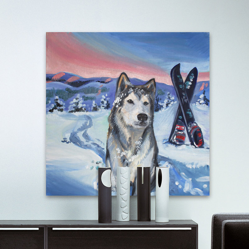 Northern Lights - Wrapped Canvas Painting, 46 cm H x 46 cm W x 4 cm D