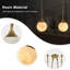Suspension globe 2 lumières 15 cm (5,9 po) de largeur pour îlot de cuisine avec abat-jour imitation albâtre-541347734