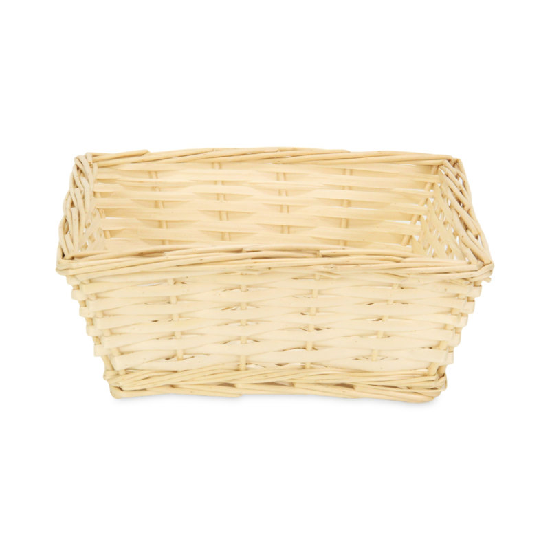Panier de service en osier, H 4 po x l 11 po x P 11 po