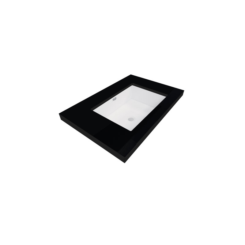 Belli 29.3'' Stone Single Bathroom Vanity Top with Sink