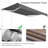 Yaheetech Fabric Beige Cover Retractable Patio Awning-94592230-66002067