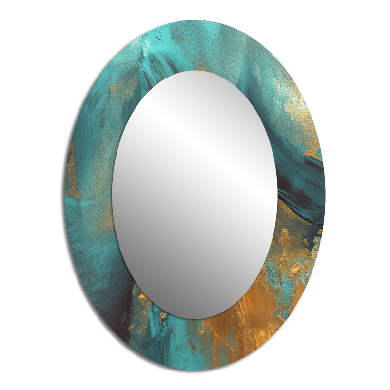 Miroir mural moderne Méditerranée Sunshine II, 40 po x 30 po