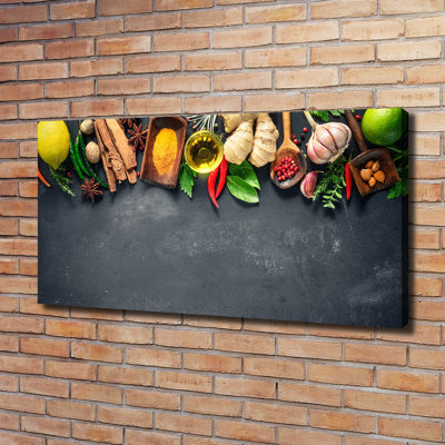 Herbs And Spices - Wrapped Canvas Print