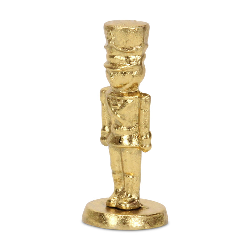 Figurine casse-noisette en fonte Moundridge, Or, H 5,5 po x l 2,25 po x P 2,25 po