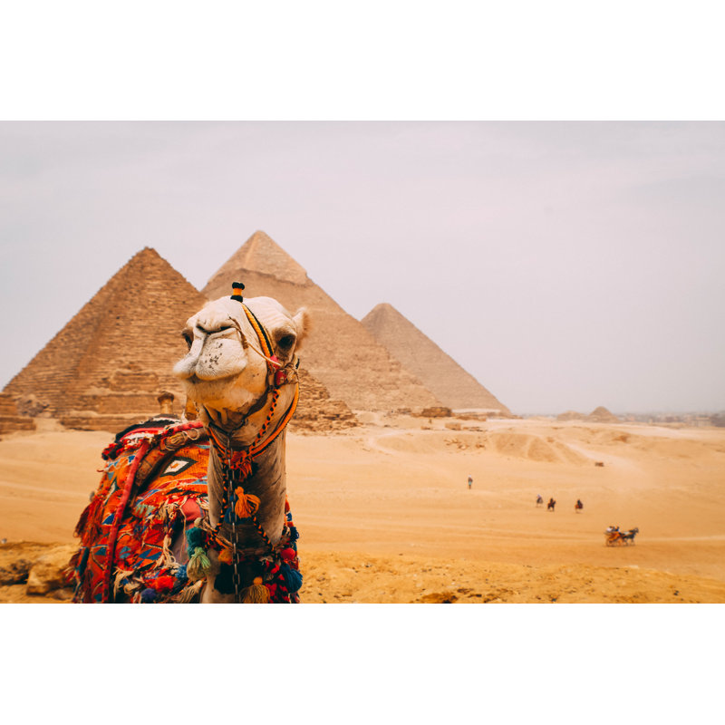The Great Pyramids - Wrapped Canvas Print, 30cm H x 46cm W x 3.8cm D