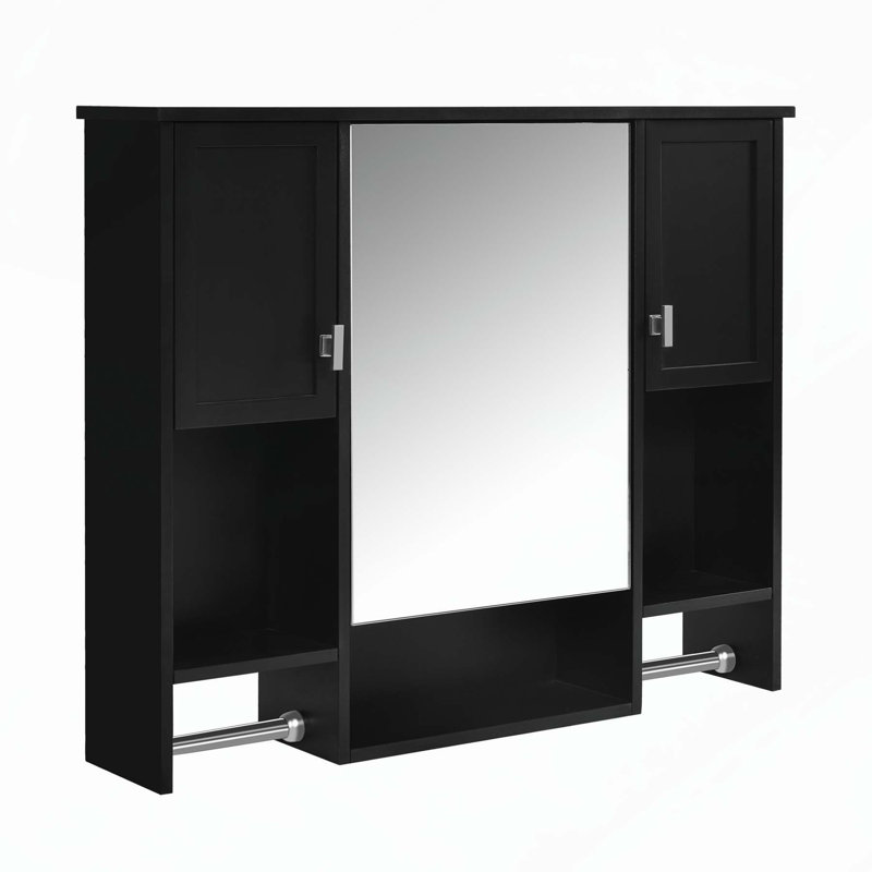 Armoire de salle de bain murale moderne avec rangement polyvalent et design élégant