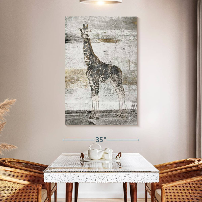 Brampt Giraffe Stare, 51" H x 34" W