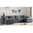 136" Chenille Modular Sectional Sofa With Deep And Wide Seat, U-Shaped Cloud Couch Set With Double Cushions, 6 Seat Sofa With Movable Ottoman-204690129