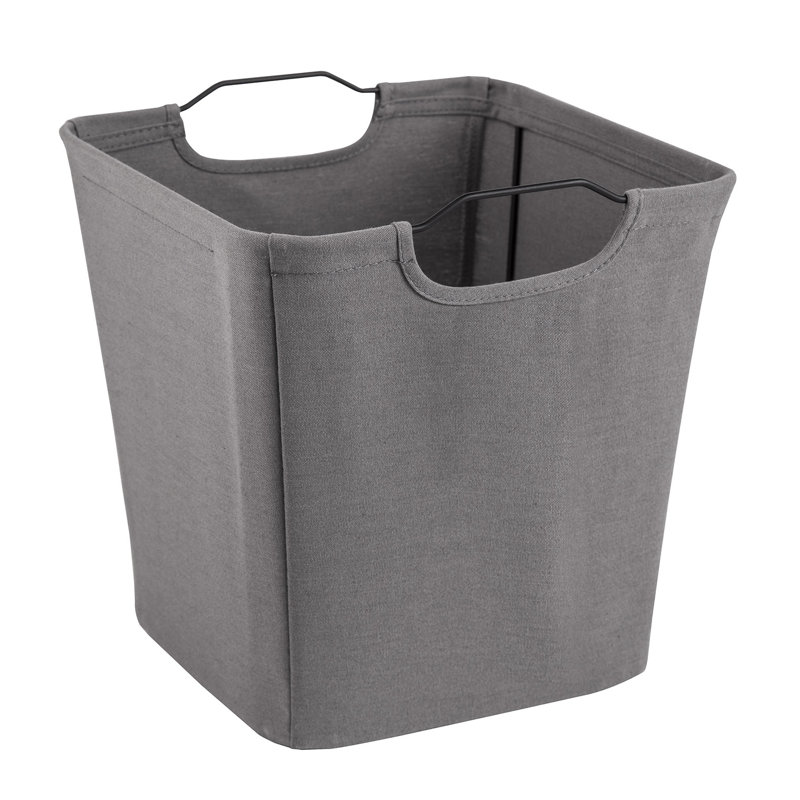 Cubeicals Wire Frame Handle Storage Bin, Dark Gray