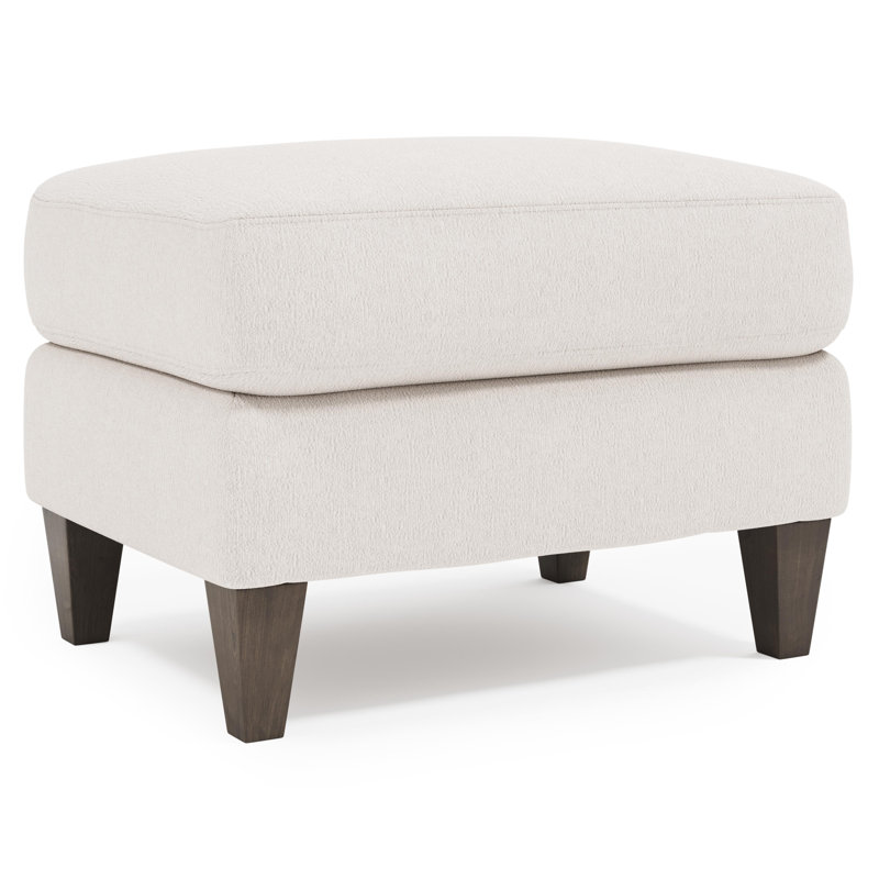 Isabella Upholstered Ottoman, Aged Gray, Cream Boucle 1273-002