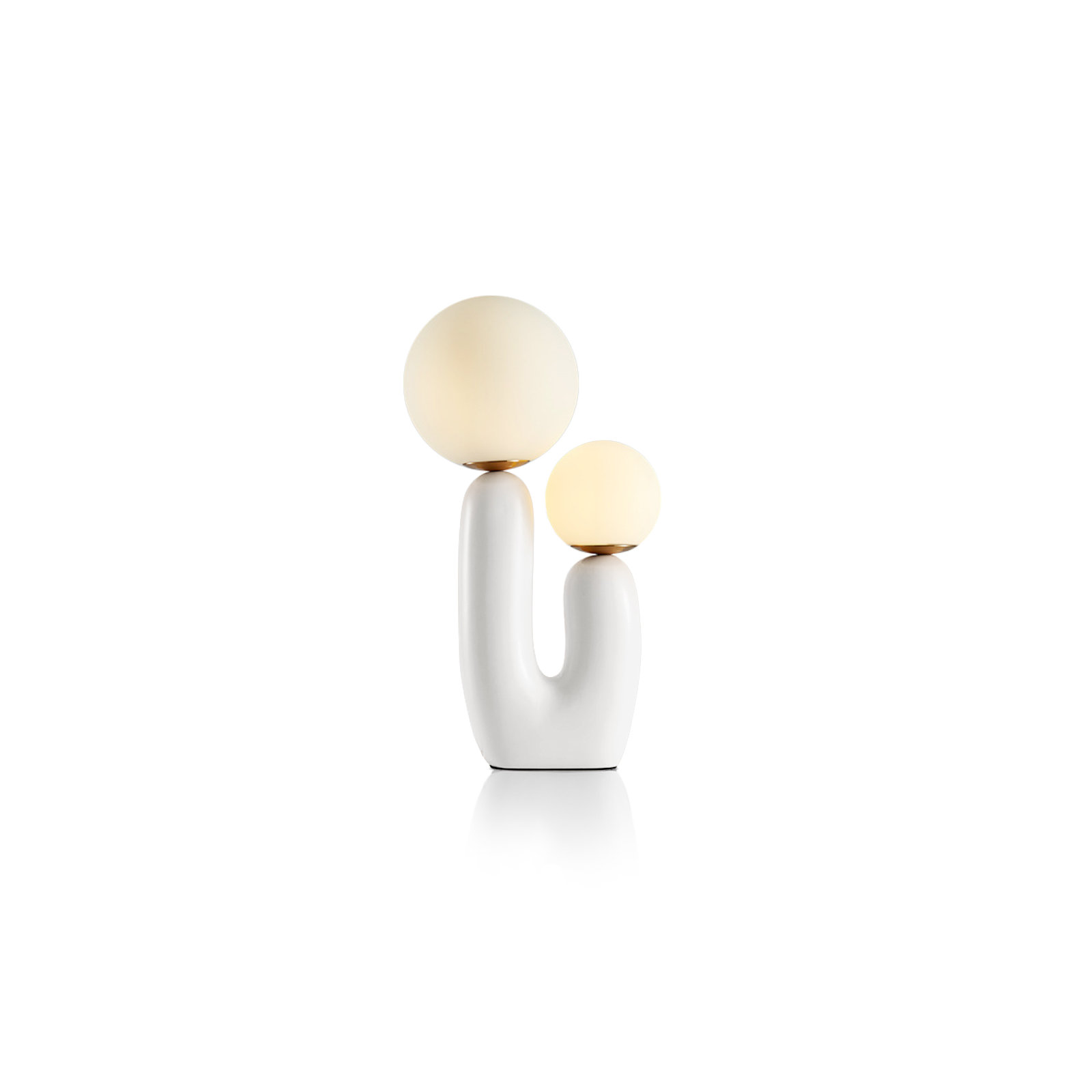 Yuma Resin Table Lamp, White