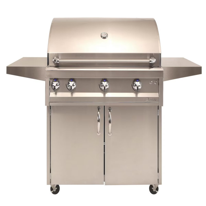 Artisan 36 Inch Freestanding Natural Gas Grill With Rotisserie