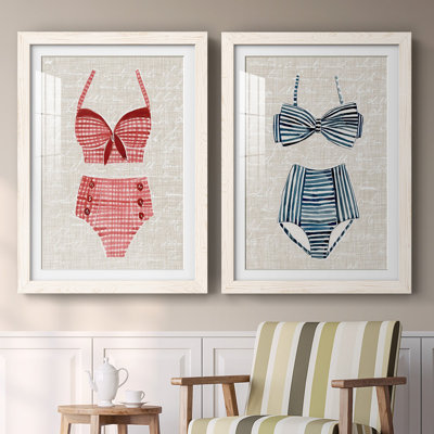 " Vintage Swimming III " 2 - Pieces