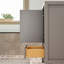 Meuble-lavabo simple autoportant de 18 po avec plateau en céramique entièrement assemblé-219590837