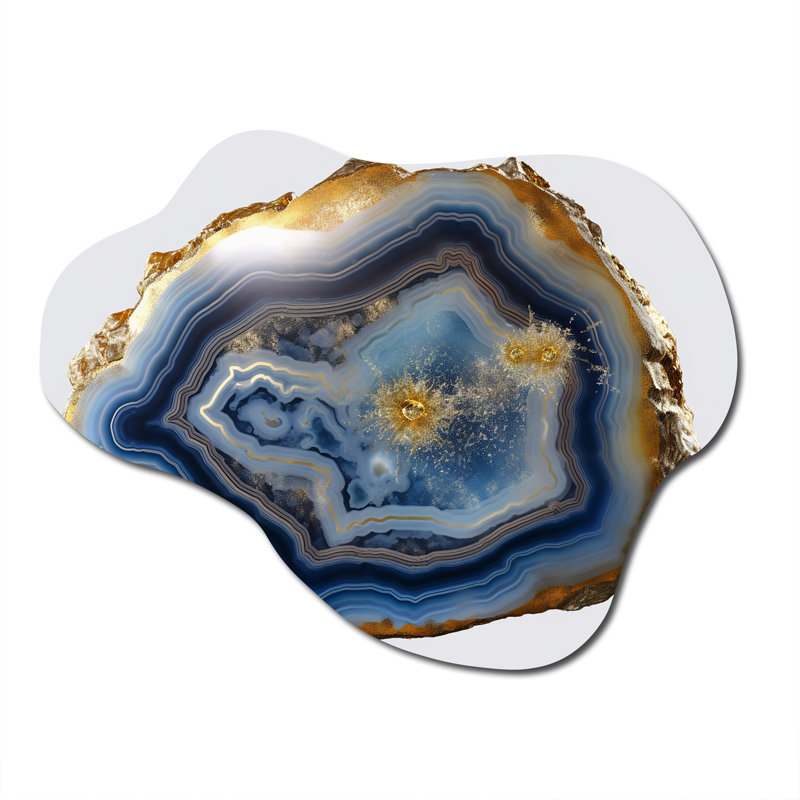 Ernie - Asymmetric Stone Geode, H 27 po x l 35 po