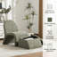 Fauteuil d'appoint sans accoudoirs avec rangement et repose-pieds Effortlessly Stylish | Conception moderne peu encombrante pour le salon, la chambre à coucher et le bureau-556572027