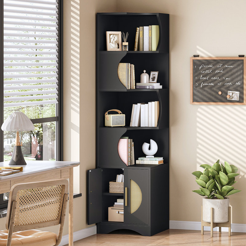 70.9-inch Tall Bookcase, Space-saving Design For Living Room, Bedroom, Office, Study, Dorm, Apartment