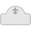 Fleur de Lis 1-Line Wall Address Plaque-1868396834-1868396237