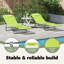 vidaXL Folding Sun Lounger Folding Textilene Outdoor Chair Garden Recliner-1231227698