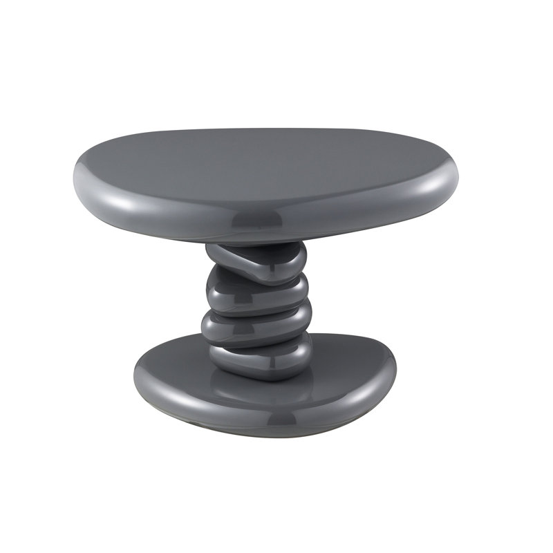 Charlene Gray High Gloss End Table