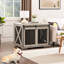 Niche pour chien Style avec porte de grange coulissante et cloison interne