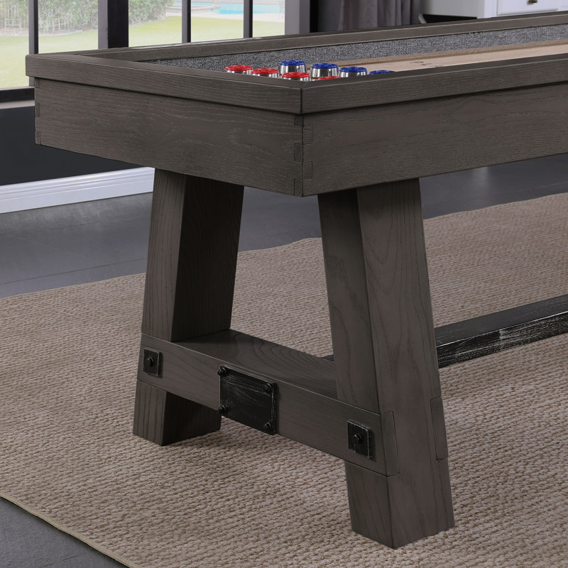 Playcraft Yukon 12’ Pro-Series Shuffleboard, Weathered Fieldstone, Weathered Fieldstone, No