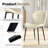 Modern Dining Chair Diamond Leather With Wooden And Metal Frame(Set of 4)-1822005958-1822005957