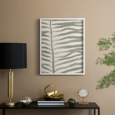 Frond Fingers I, reproduction encadrée - bois massif