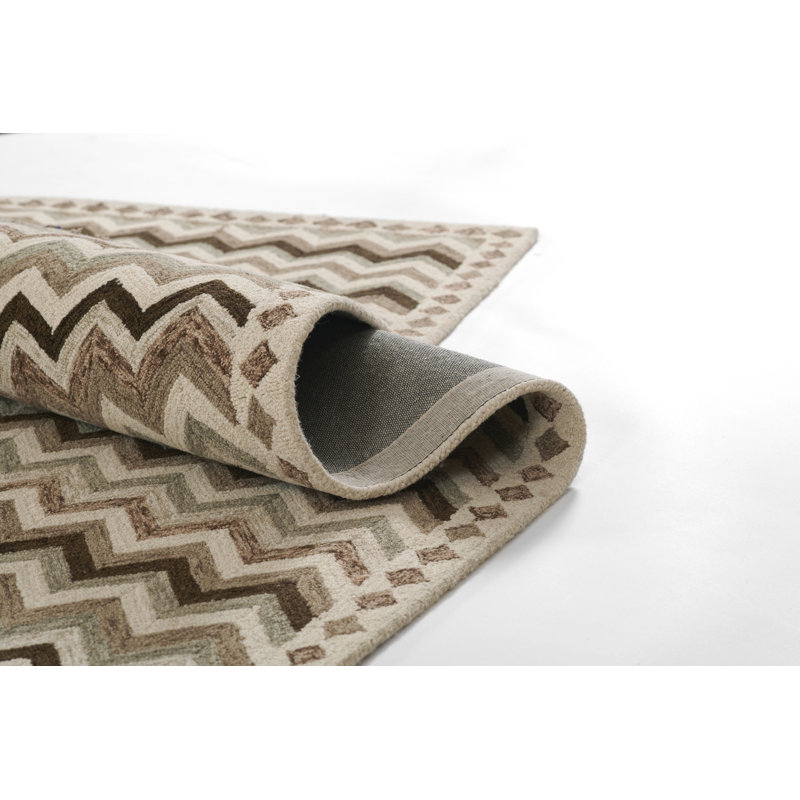 Tapis en laine touffeté à la main Abbott, Rectangulaire 8 pi x 10 pi