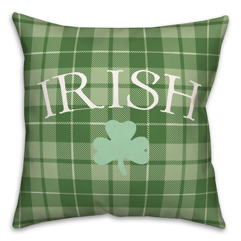Plaid Throw Pillow, 20" x 20" 