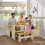 Ensemble de coin-repas moderne en forme de L, table de coin de cuisine avec ports USB et tablette de rangement, ensemble compact pour 3-4-1453151511