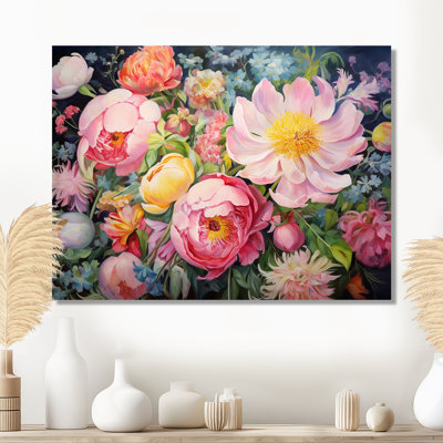 «Blossoming Spring Flowers - Wildflowers», art mural