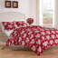 Ensemble de couvre-lit rouge pour grand lit 3 pièces Greenbird Home Fashions, 105 x 95 po-108258288-100247441