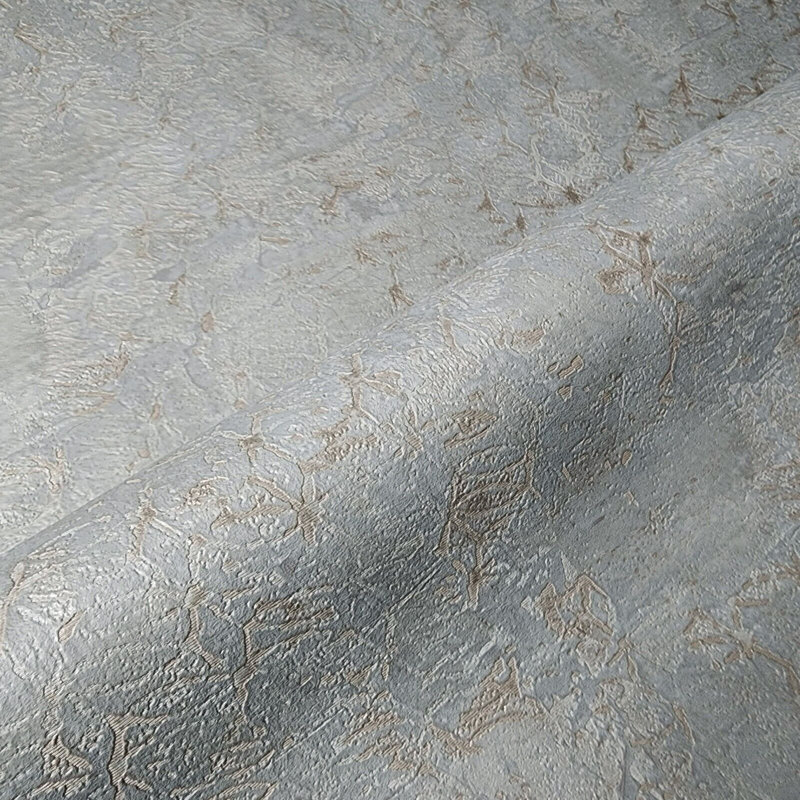 Papier peint moderne texturé moderne en faux plâtre, gris